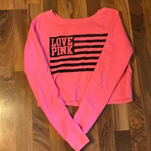VS Pink X-Small cropped sweatshirt